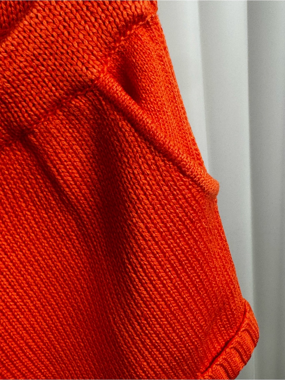 525 America Orange Knit Drawstring Shorts XS NWT Cozy Lounge Pockets - Picture 5 of 9